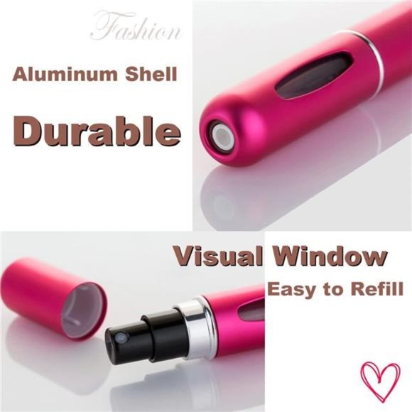 Travel Mini Perfume Refillable Atomizer Container, Portable Perfume Spray Bottle - Picture 2 of 6